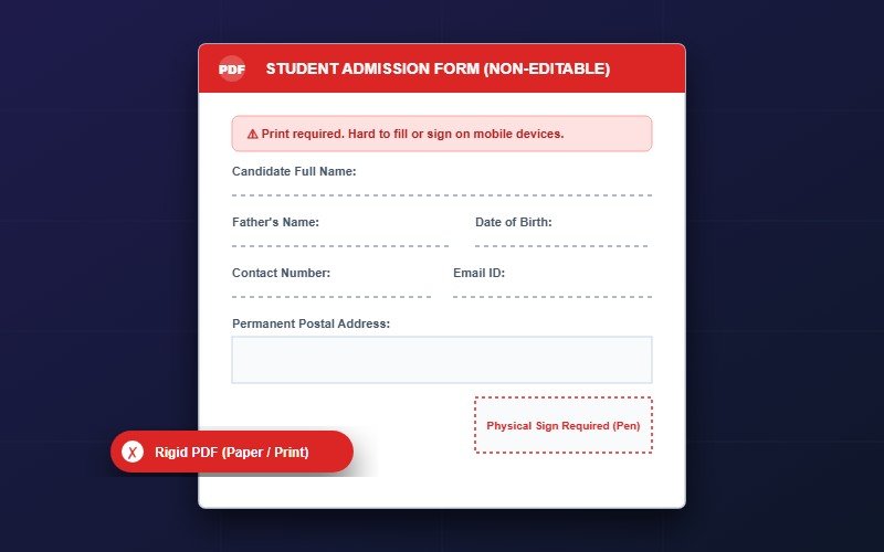 Static Unfilled PDF Document